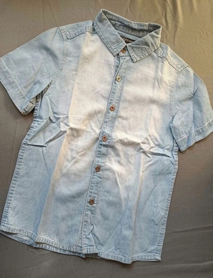 Chemisette en jean délavé - photo numéro 2