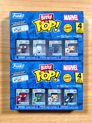Lot de 2 Boîtes Funko Bitty Pop! Marvel - 8 Micro-Figurines (Dont 2 Chase)