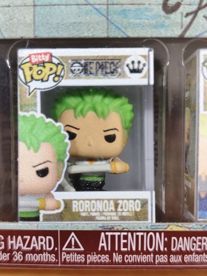 Bitty Pop! One Piece - Pack de 4 Figurines (Monkey D. Luffy, Roronoa Zoro, Axe-Hand Morgan, Buggy The Clown) - photo numéro 3
