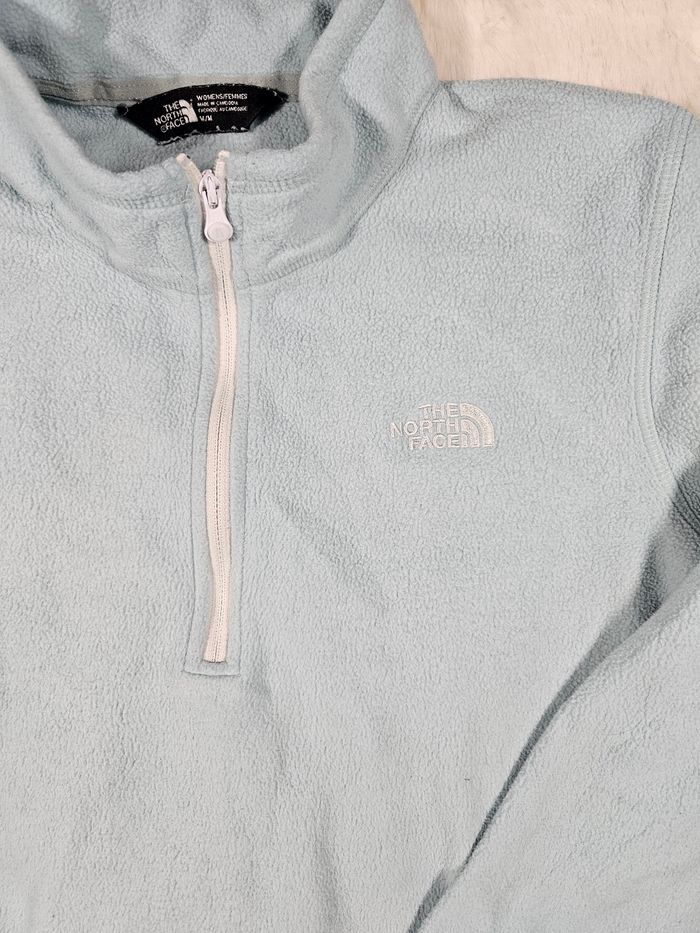 Zip Polaire The North Face denali Bleu turquoise - photo numéro 2