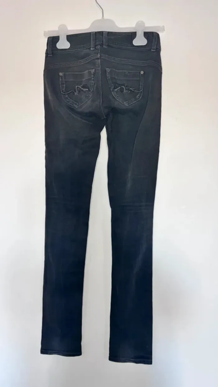 👖 Jean noir taille regular taille 34 XS #pepejeans - photo numéro 9