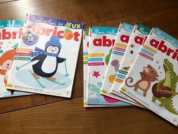 Lot magazines Abricot HS Jeux A4 – activités enfants – bon état