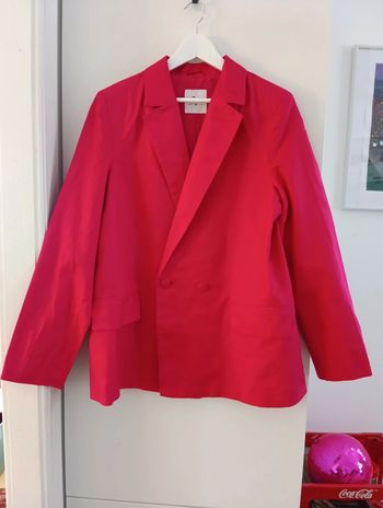 Veste blazer droite fushia taille 42