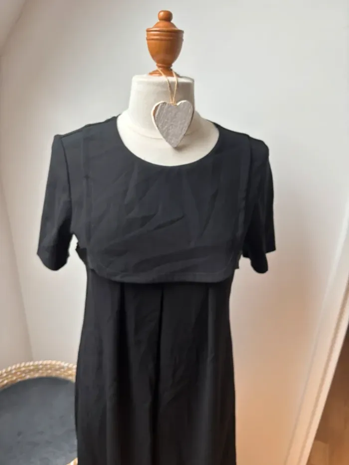 Superbe robe noire MC - Claudie Pierlot - modèle Rossa - T38 - photo numéro 3