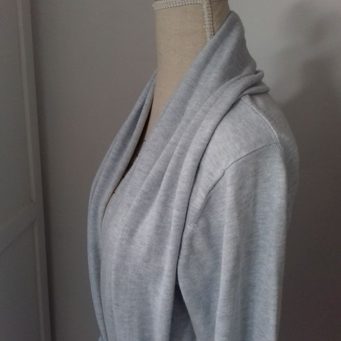 GILET BLEU CIEL CL CHÂLE - ZARA - T.L - photo numéro 5