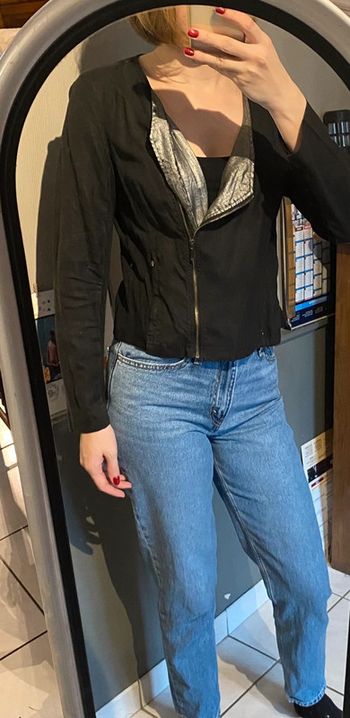 Veste noir et argenté miss captain en 38