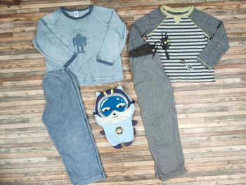 Lot de pyjamas mi-saison Serjent Major et Petit Bateau taille 6 ans 
