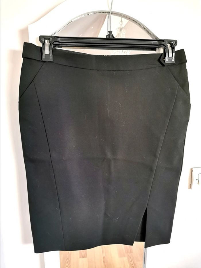 Jupe crayon noir femme