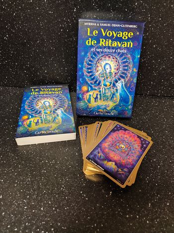 Jeu cartes divinatoires Oracle le voyage de ritavan et ses douzes chats