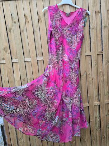 Robe longue asymétrique 🍒vintage80🍒taille 42/44