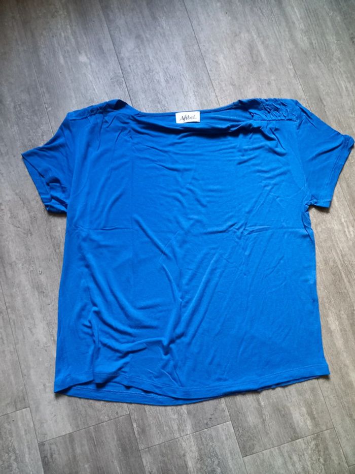 Tee-shirt femme 46/48 bleu