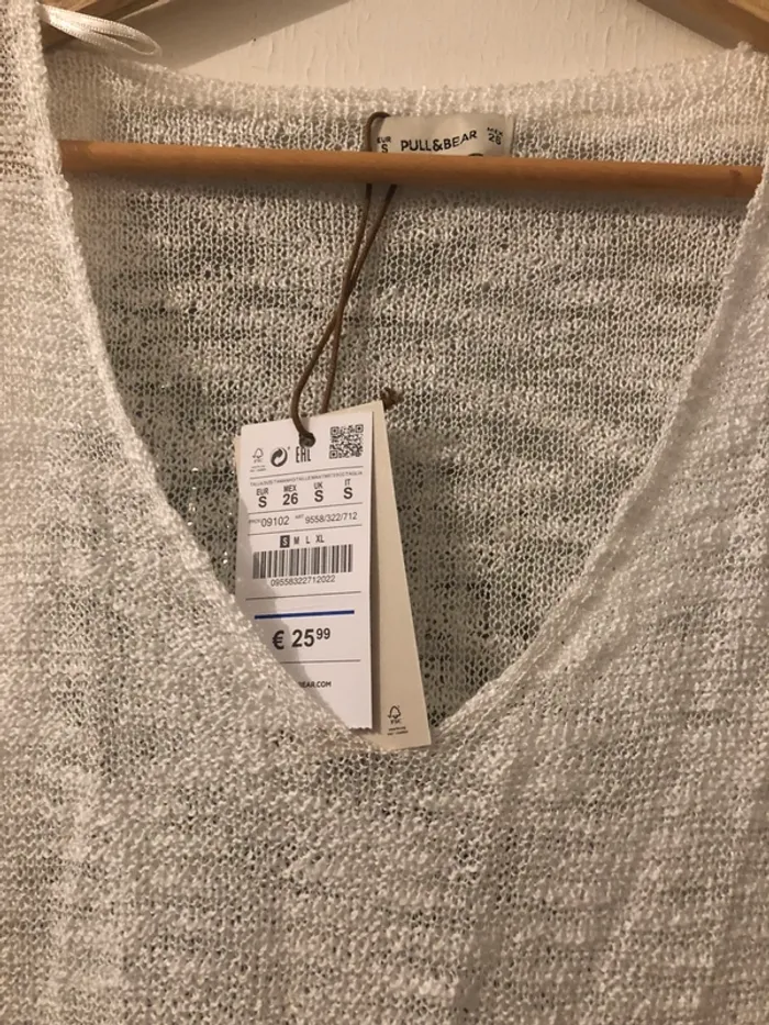 Pull fin blanc - photo numéro 3