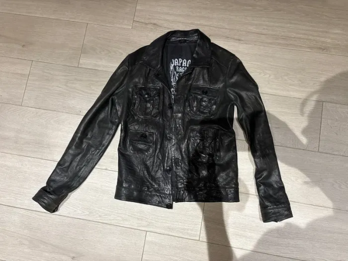 Veste cuir homme Japon rags S