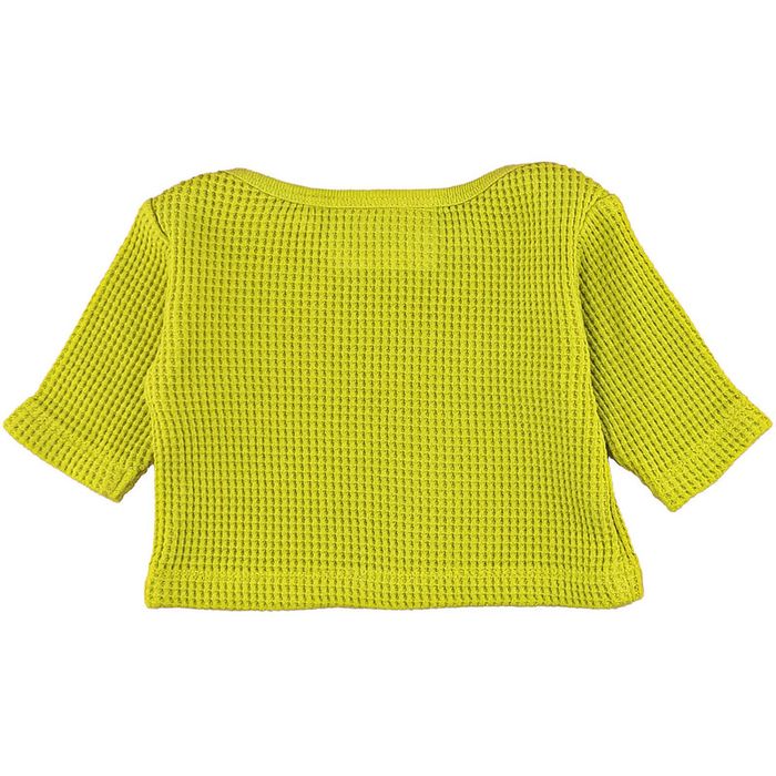 T-Shirt à manches longues 3 mois en nid d’abeille de coton Moumout' - photo numéro 2