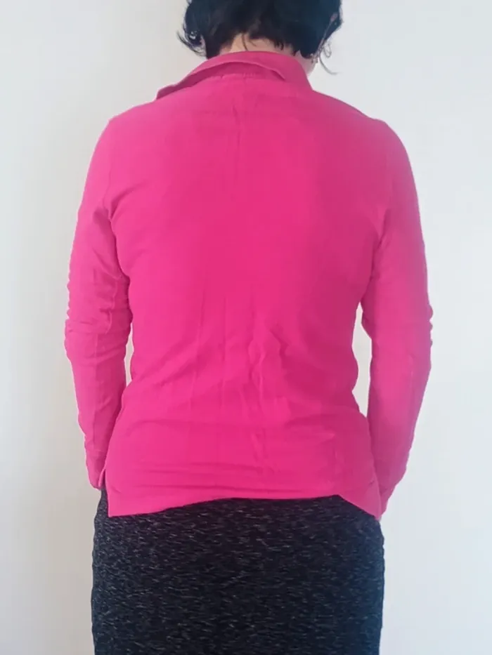 Polo à manches longues Ralph Lauren Fuschia S - photo numéro 3
