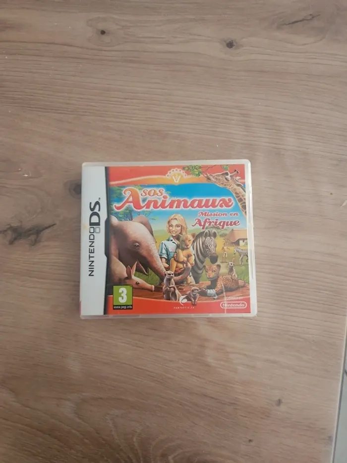 sos animaux mission en Afrique Nintendo ds