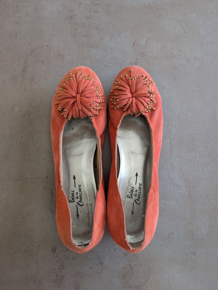 Mocassins femme orange - photo numéro 1