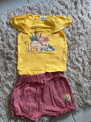 Ensemble t-shirt short été Nala- Disney baby 18m