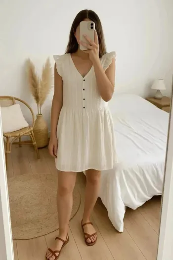 Robe blanche Mademoiselle D Paris – taille 36