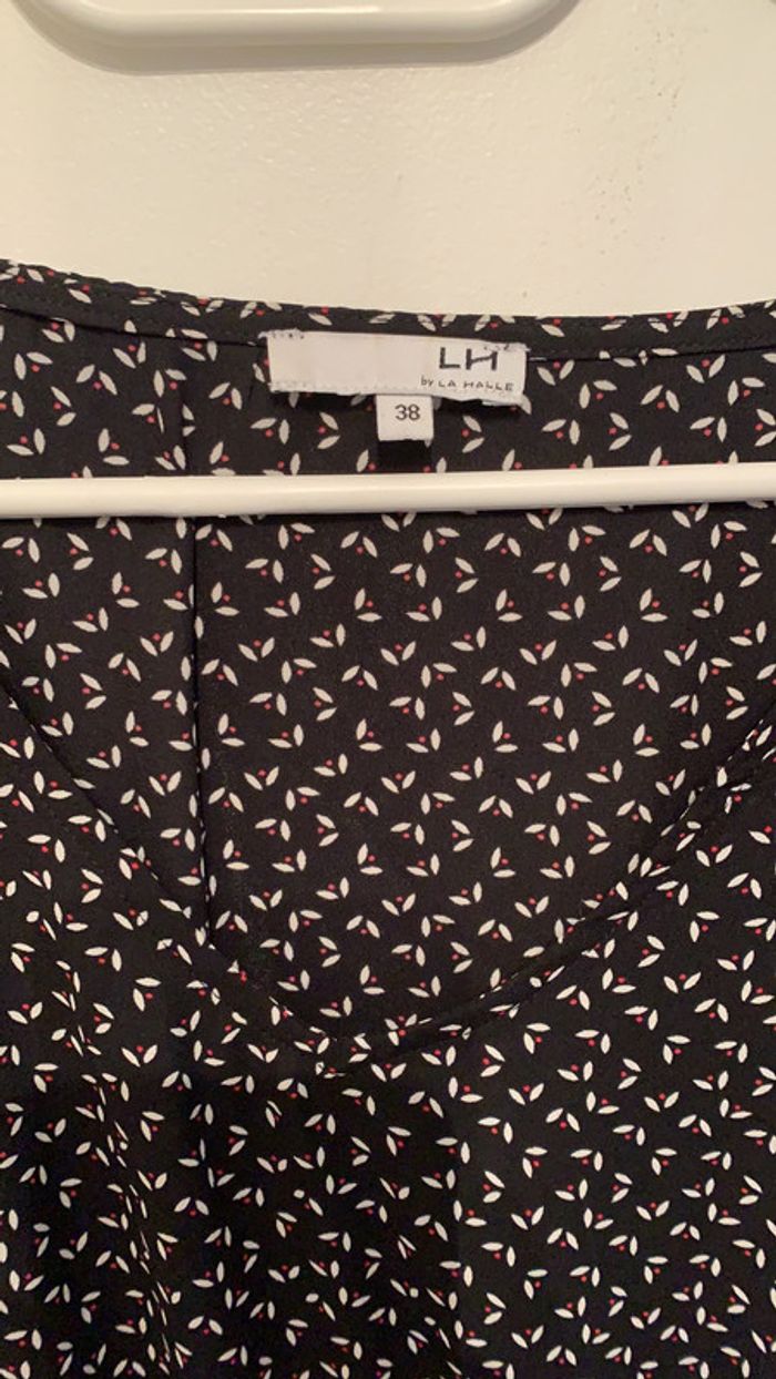 Petite robe noire imprimée - photo numéro 3