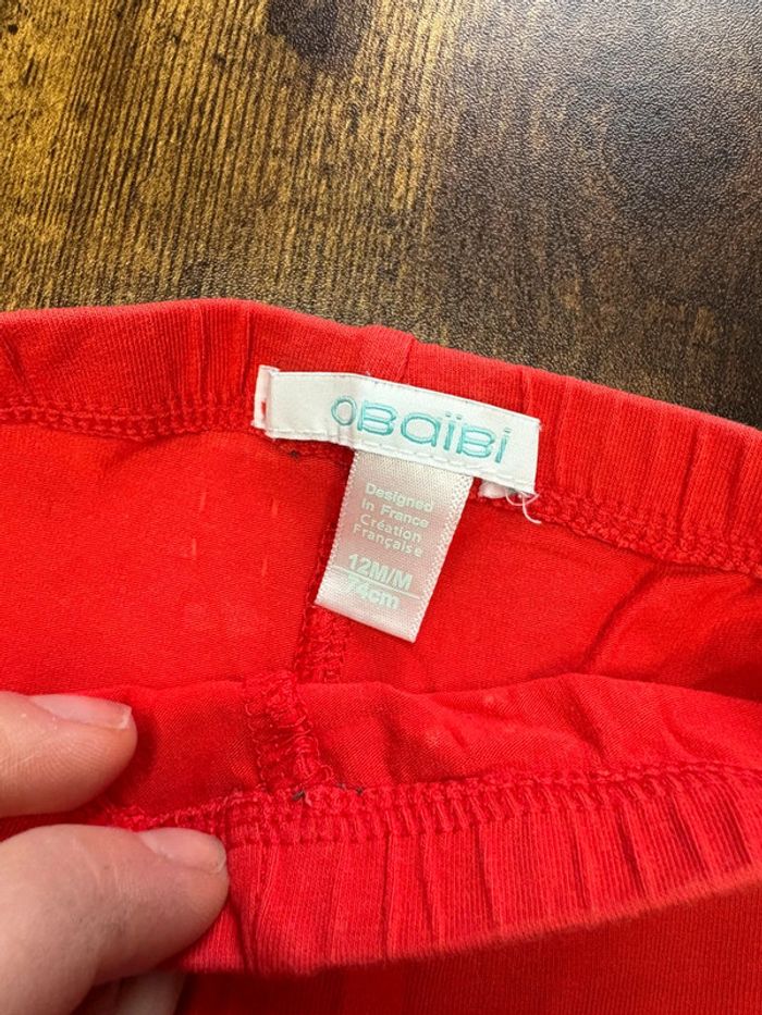 Legging rouge 12m - photo numéro 3