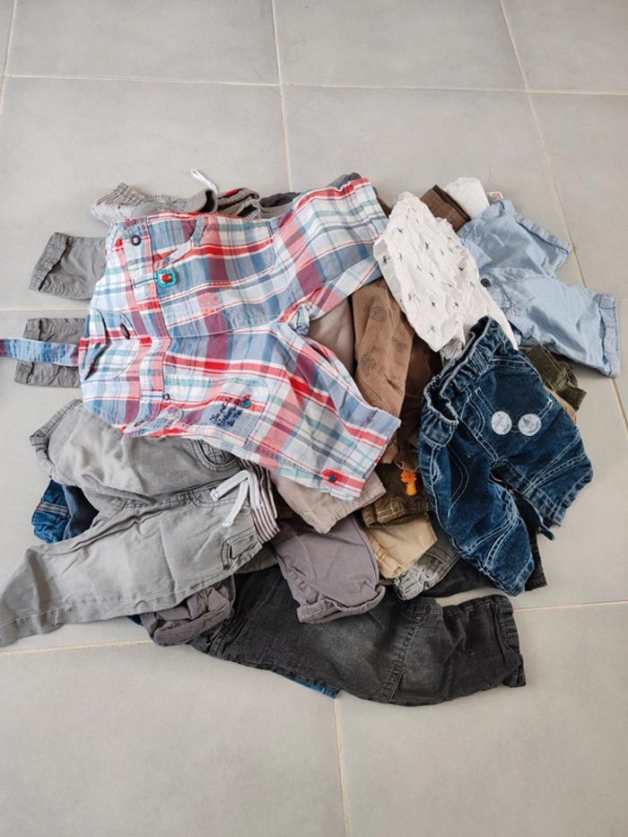 Lot revendeur de 38 Pantalons pour enfants taille de 1 mois à 3 ans