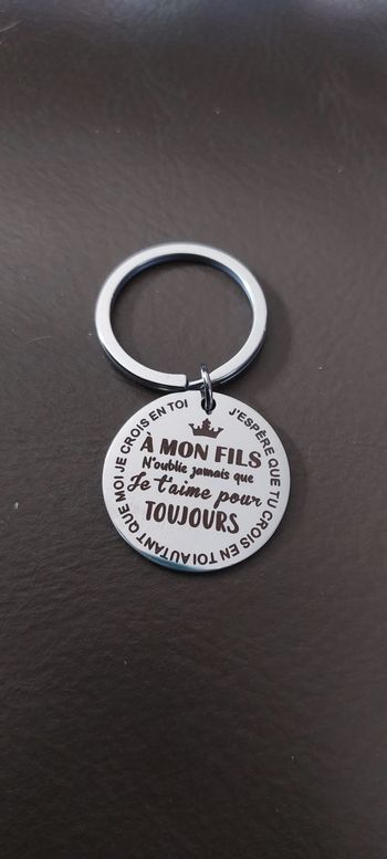 Porte clé à message