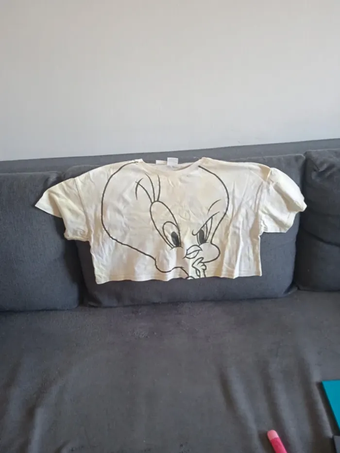 Lot t shirt crop top - photo numéro 5