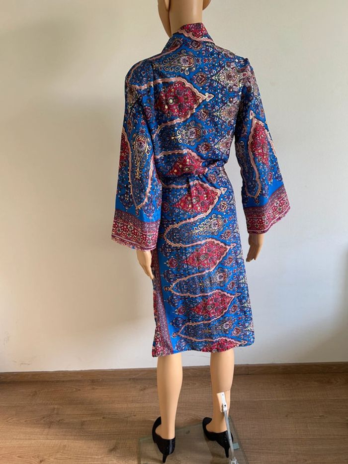 Robe mi longue neuve en soie Trebol taille S/M - photo numéro 10