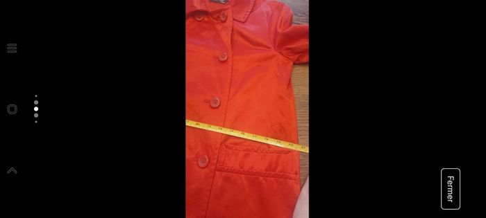 Veste trench rouge Vue sur Mer Ladies taille 38 - photo numéro 11