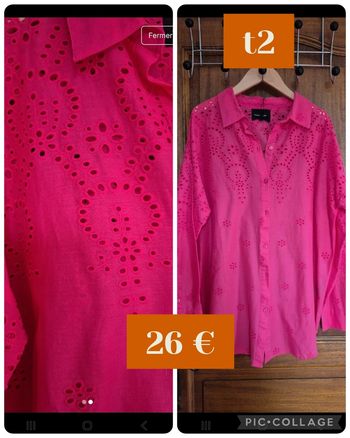 Chemise brodée