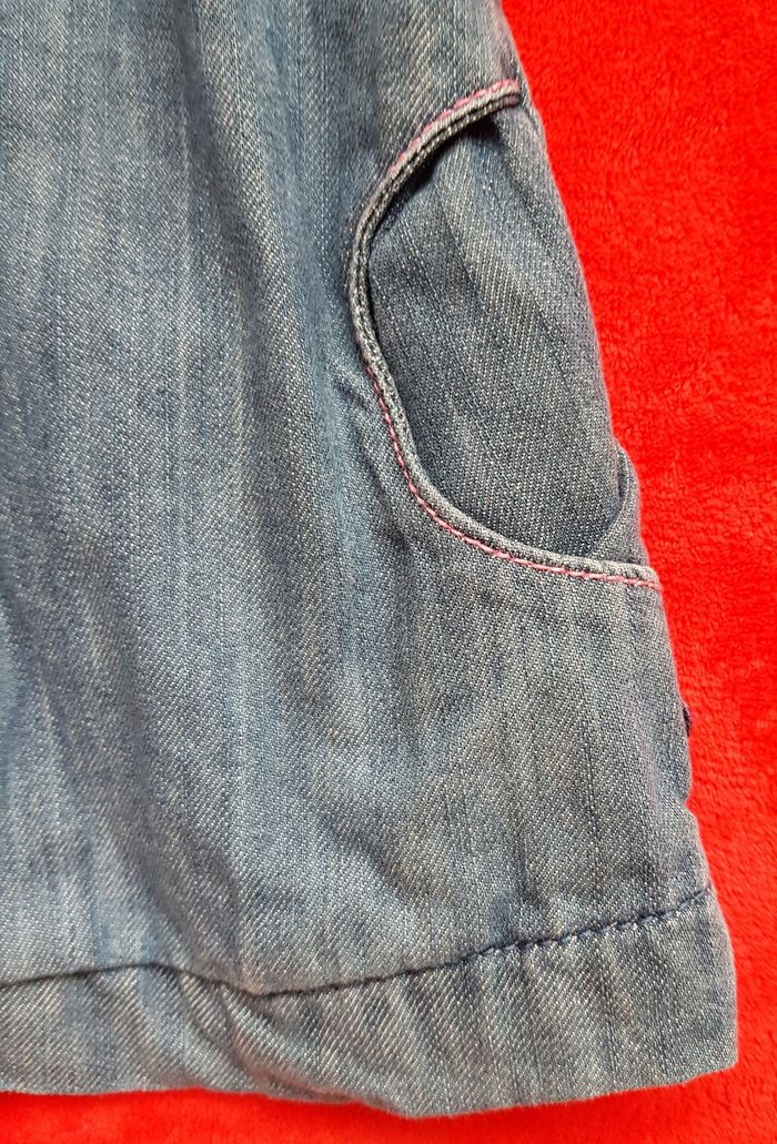 🌸 Robe en jean + collant assorti - Obaïbi - 3 mois 🌸 - photo numéro 4