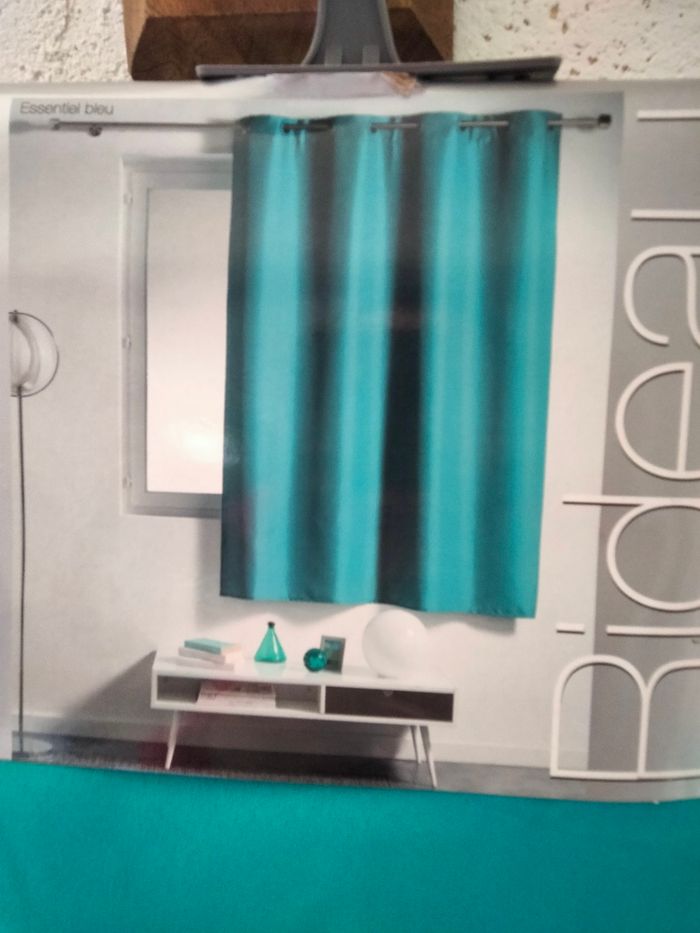 Rideau turquoise 140x180 - photo numéro 3