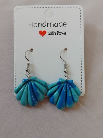 Boucles d'oreilles coquillage 