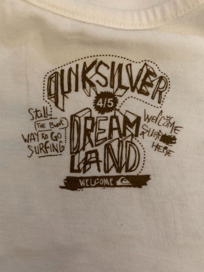 Tee shirt taille 4-5 ans QuickSilver neuf sans étiquette - photo numéro 4