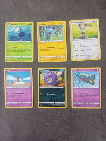 Lot 6 Cartes Pokémon Clash Des Rebelles Sans Doubles