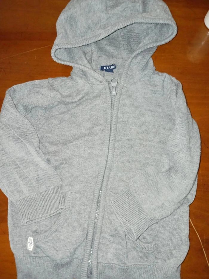 Gilet gris 24 mois kiabi