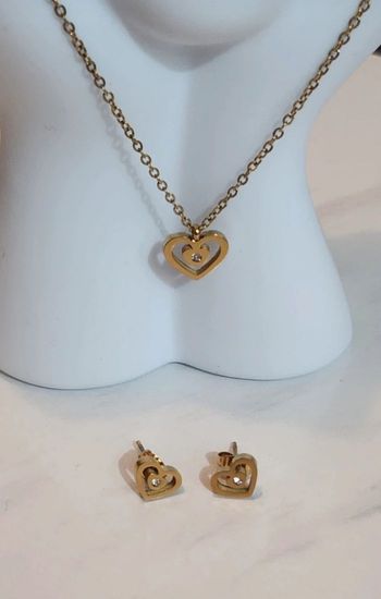 Ensemble bijoux acier inoxydable 