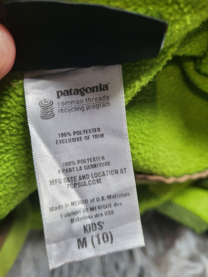 🧥💚 Pull polaire Patagonia Synchilla – Vintage 90s/2000s – Vert Lime/Leaf Green - Taille M 💚🧥 - photo numéro 9