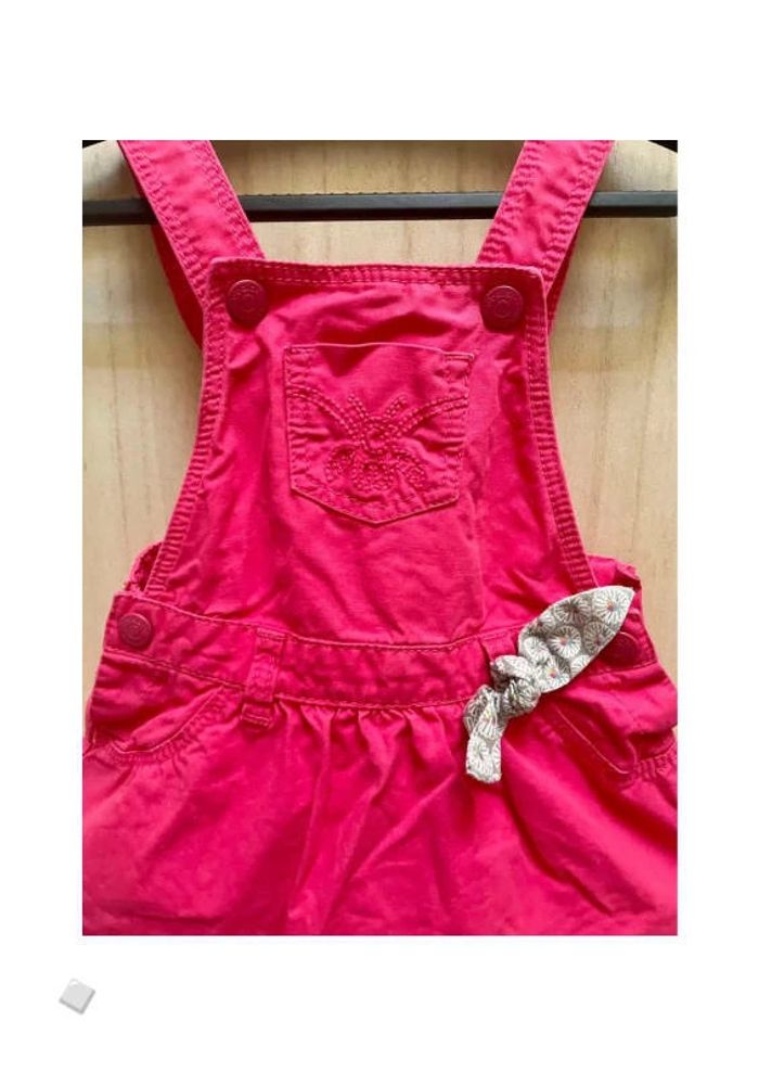 Robe salopette rose fushia - 3 mois - photo numéro 2