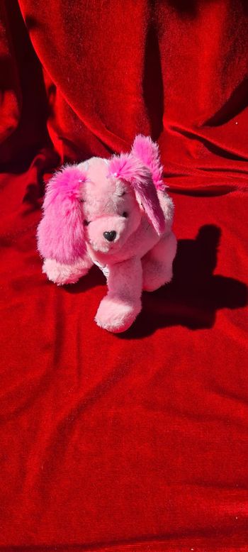 Chien Barbie rose vintage