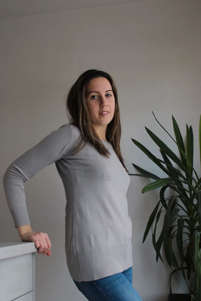 Pull tunique col rond taille 38/40 - photo numéro 4