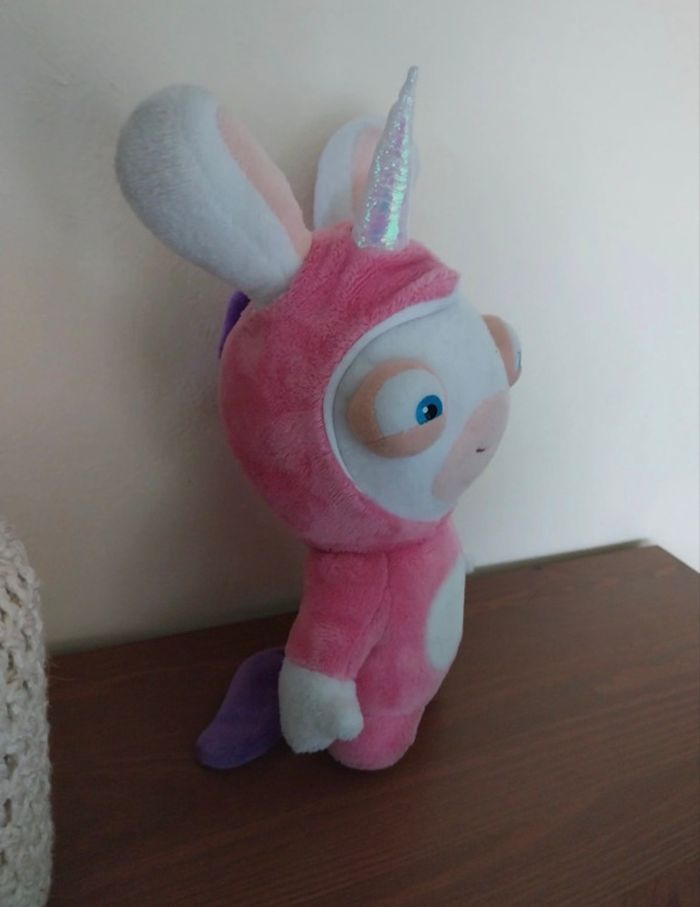 Peluche Lapin Crétins Licorne - photo numéro 4