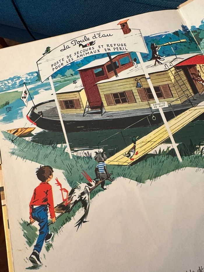 Livre ancien Fanfan et sa péniche 1970 Grands albums Hachette Pierre Probst auteur Caroline bd - photo numéro 6