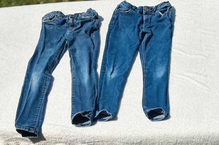 Lot de 2 Jeans Fille - Denim Bleu - Taille 9 ans