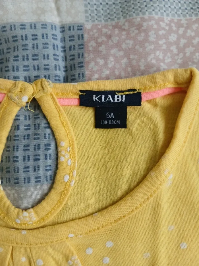 T-shirt jaune 5 ans - photo numéro 3