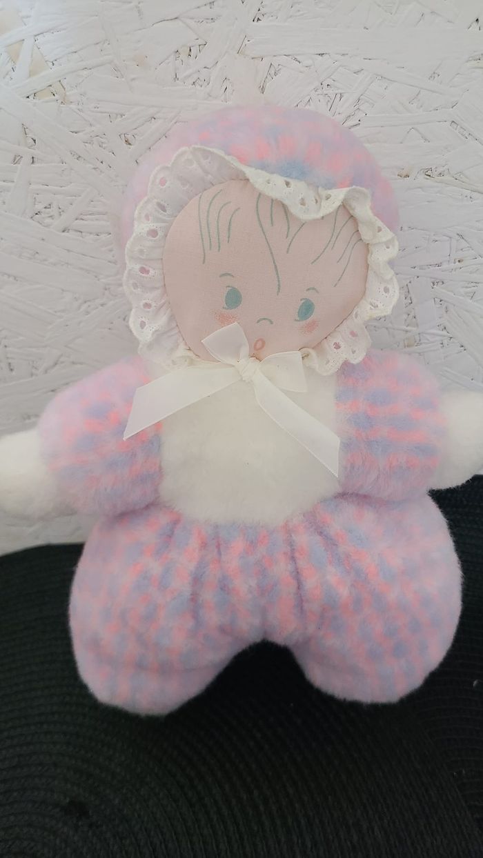 doudou poupée de chiffon nounours vintage peluche fille - photo numéro 5