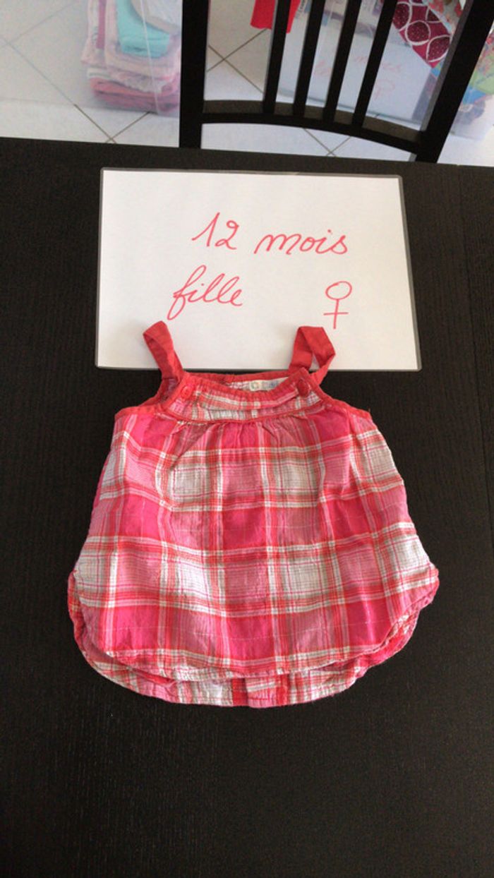 Lot de 2 blouses à carreaux - photo numéro 3