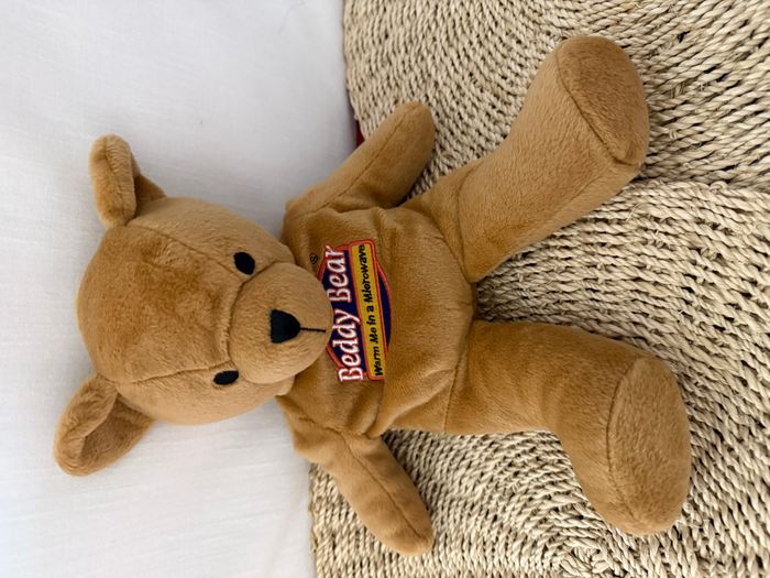 Doudou peluche micro ondable ours beige Beddy Bear INTELEX - photo numéro 1