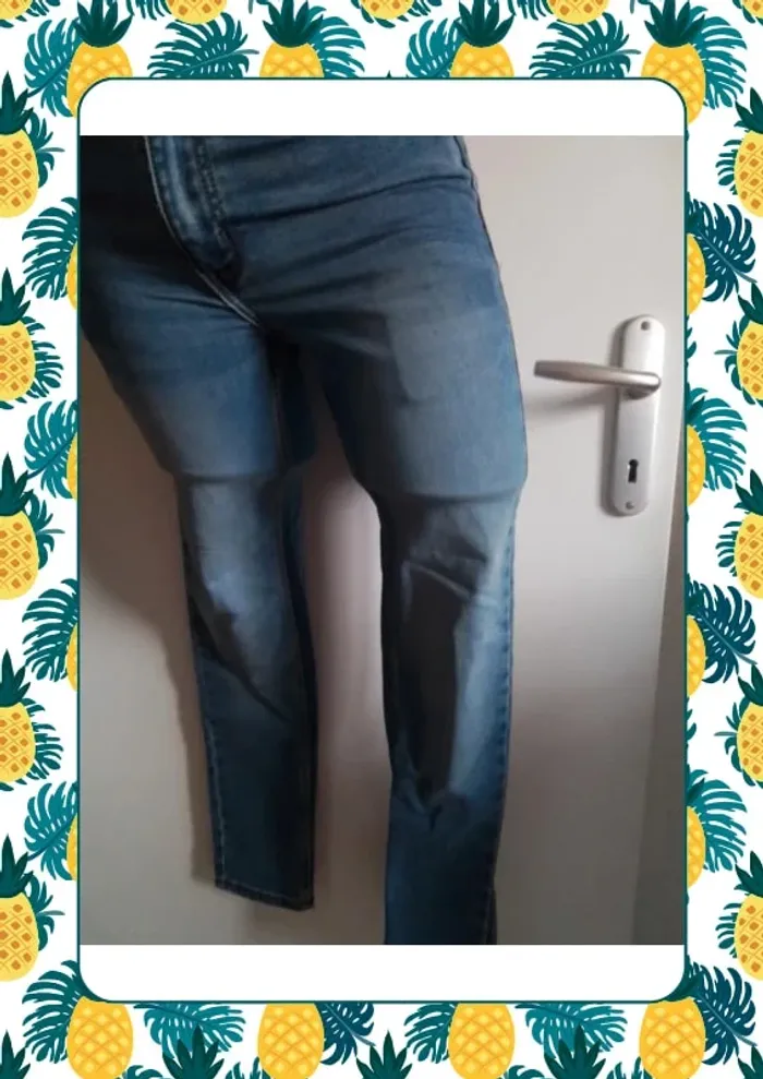 Jean skinny bleu clair - photo numéro 4